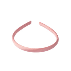 SATIN HAIR BAND THIN ROSE