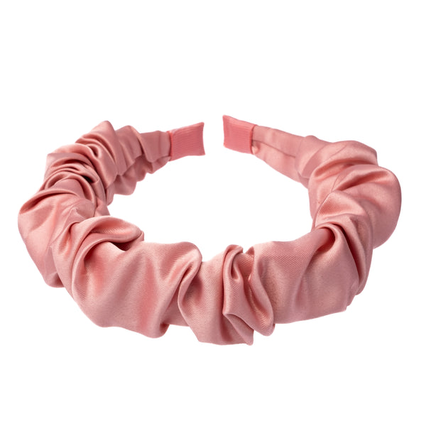 SATIN HAIR BAND WAVE ROSE