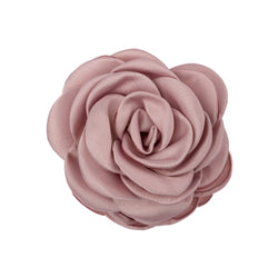 SATIN ROSE HAIR CLAW LIGHT ROSE