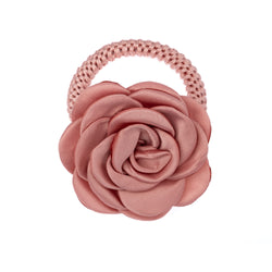 SATIN ROSE HAIR TIE ROSE