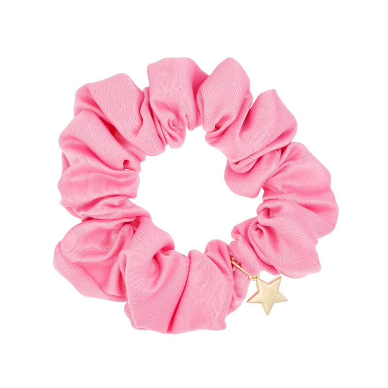 SATIN SCRUNCHIE BUBBLEGUM PINK