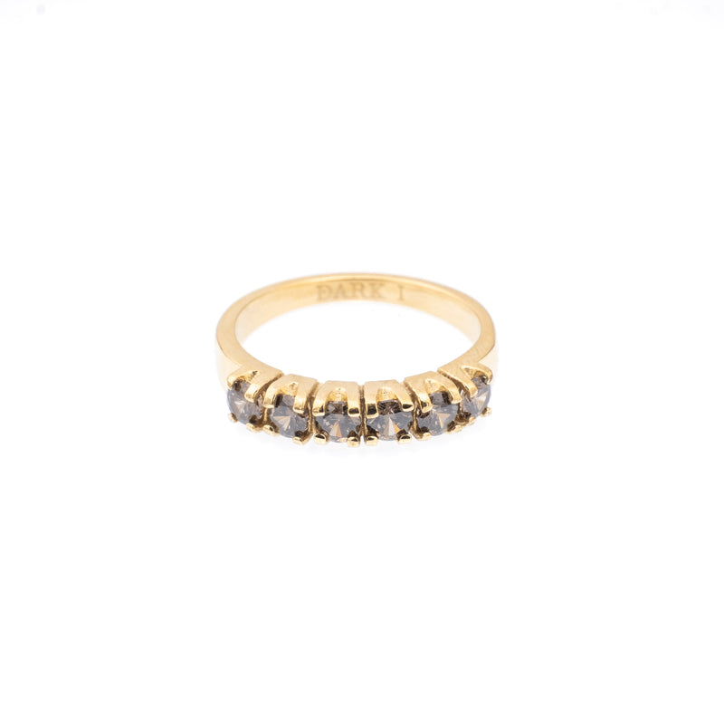 SIX STONE CRYSTAL RING