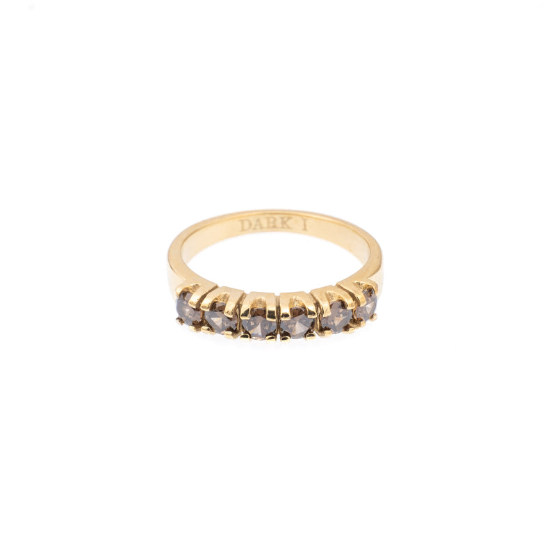 SIX STONE CRYSTAL RING