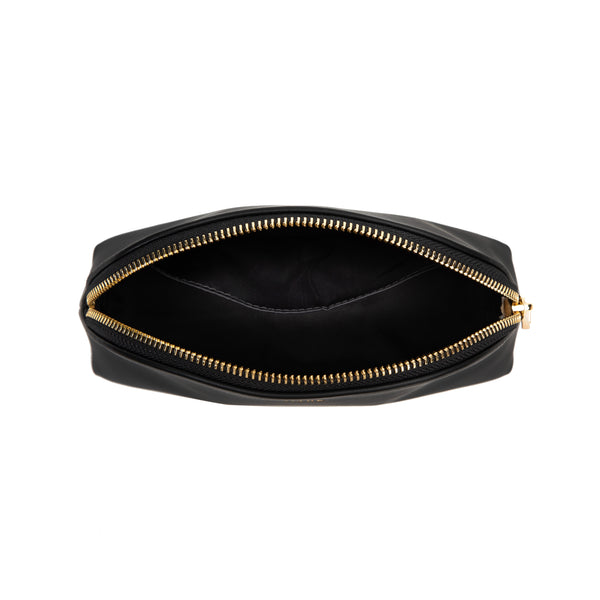 LEATHER MAKE-UP POUCH SMALL BLACK