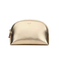 METALLIC MAKE-UP POUCH SMALL GOLD