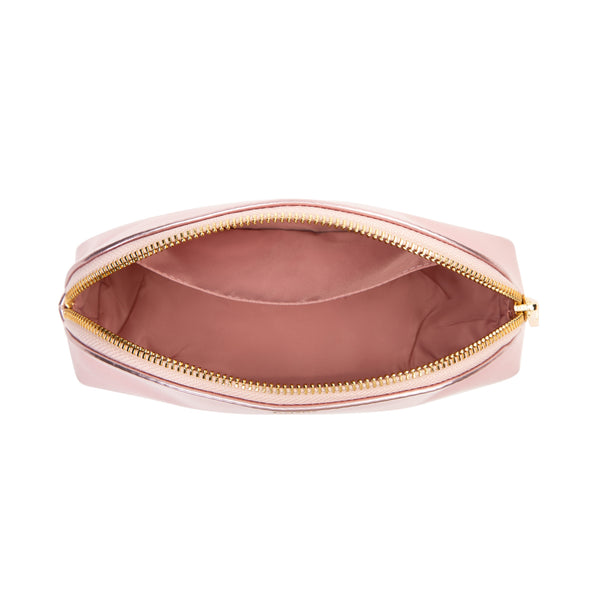 METALLIC MAKE-UP POUCH SMALL ROSE