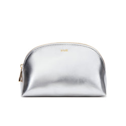 METALLIC MAKE-UP POUCH SMALL SILVER