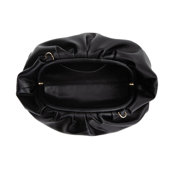 LEATHER SMALL POUCH BLACK