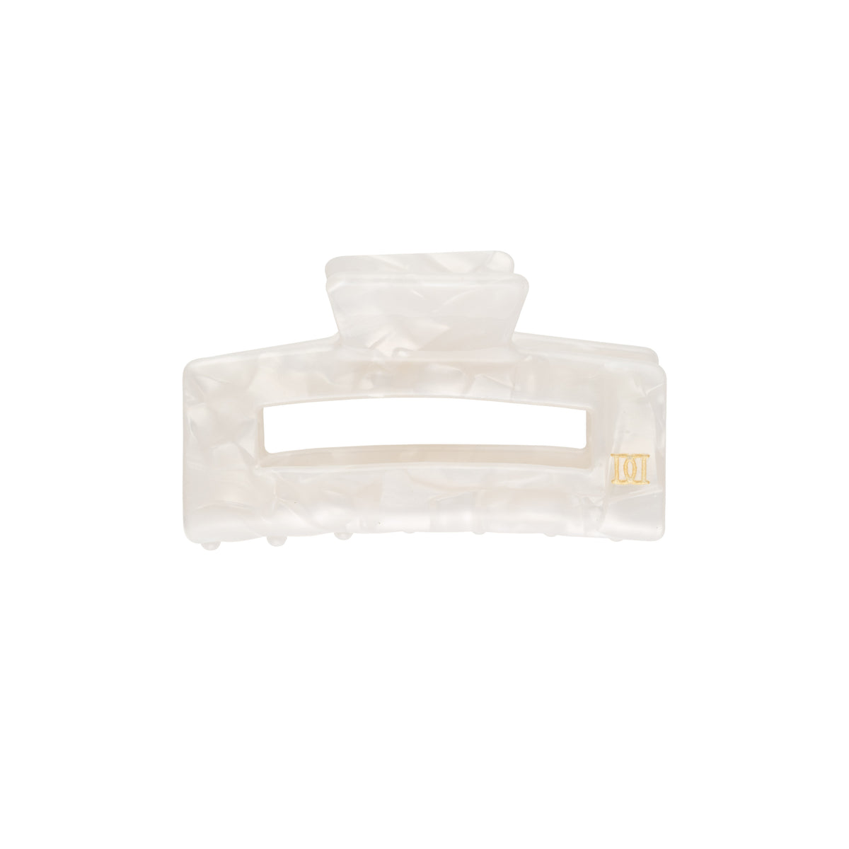 SQUARE HAIR CLAW SMALL OFF WHITE