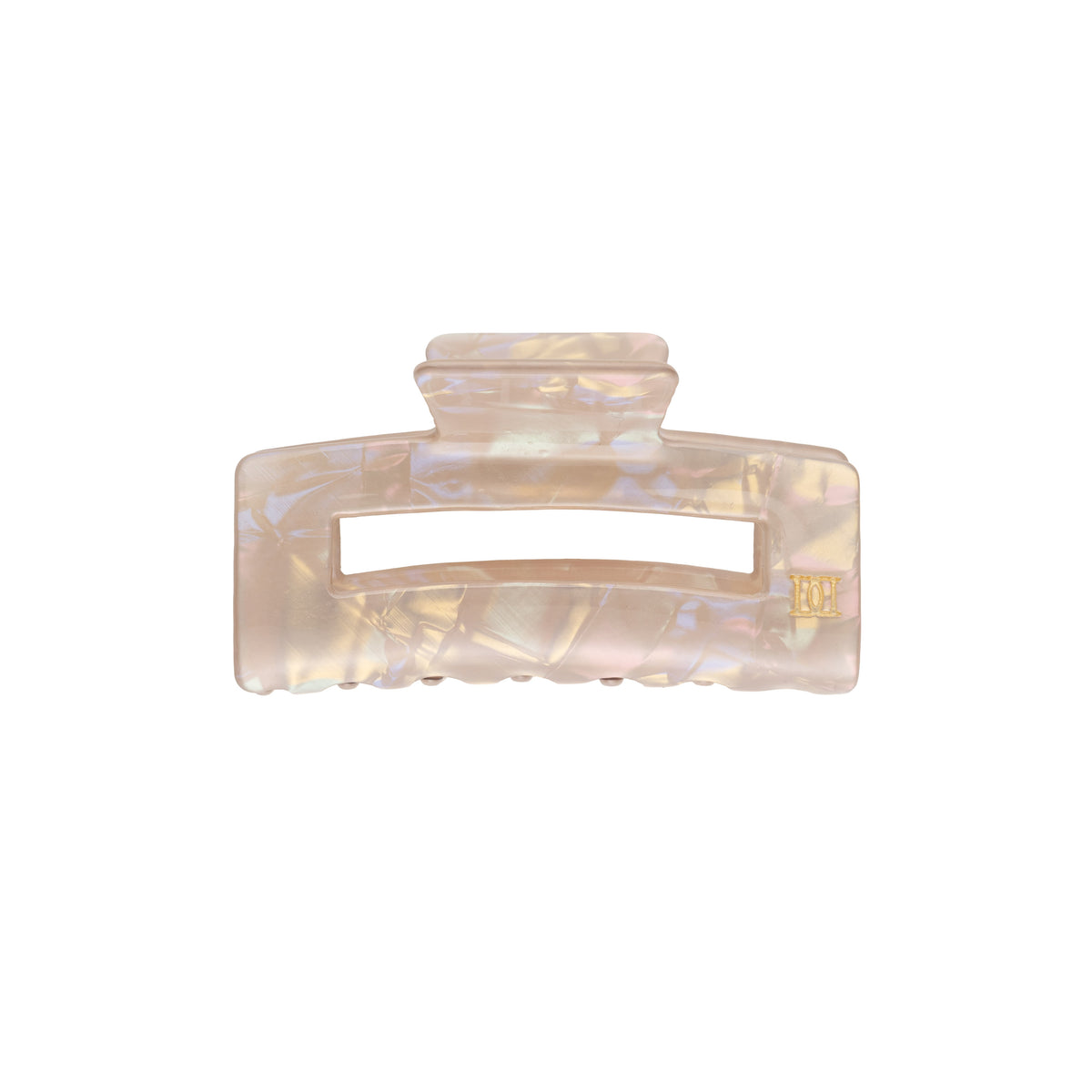 SQUARE HAIR CLAW SMALL SAND