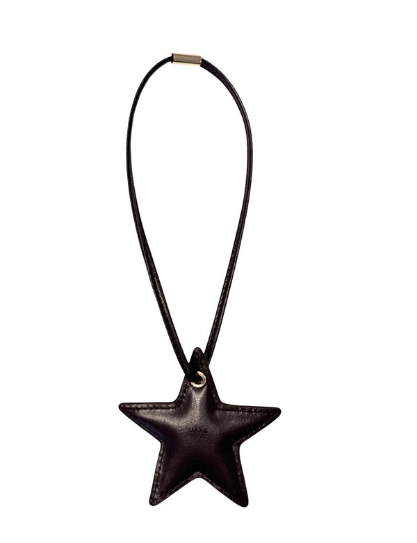 STAR BAG CHARM CHOCOLATE BROWN
