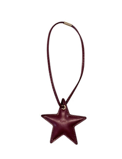 STAR BAG CHARM MAROON