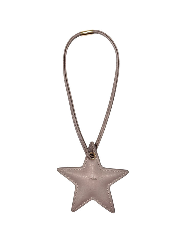 STAR BAG CHARM WARM TAUPE