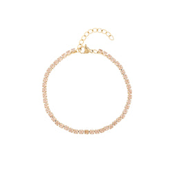 TENNIS CHAIN BRACELET 3 MM CHAMPAGNE