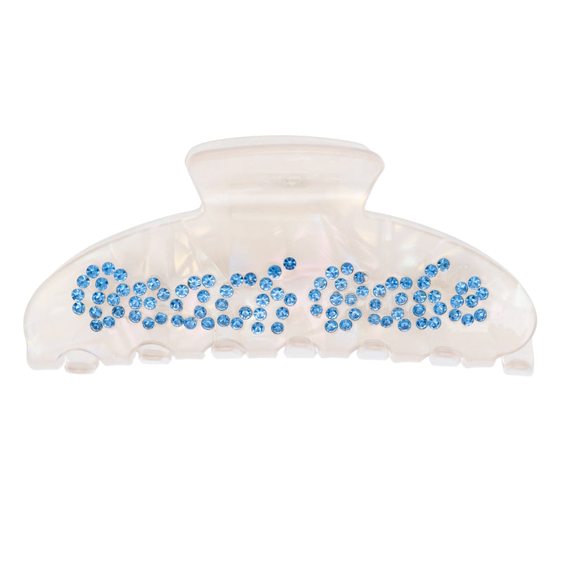 TEXT HAIR CLAW "BEACH BABE" SAND