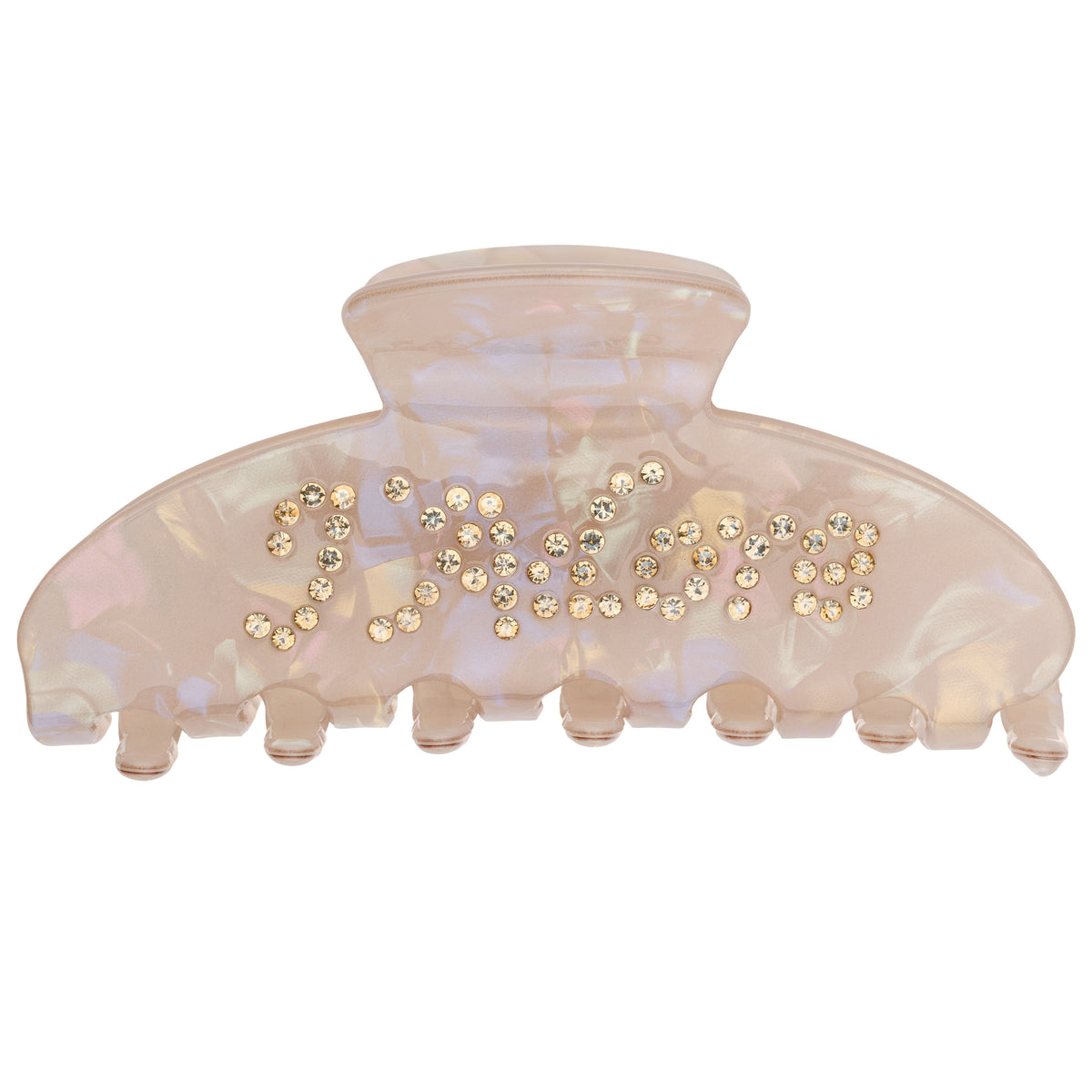 TEXT HAIR CLAW "J´ADORE" SAND W/SAND