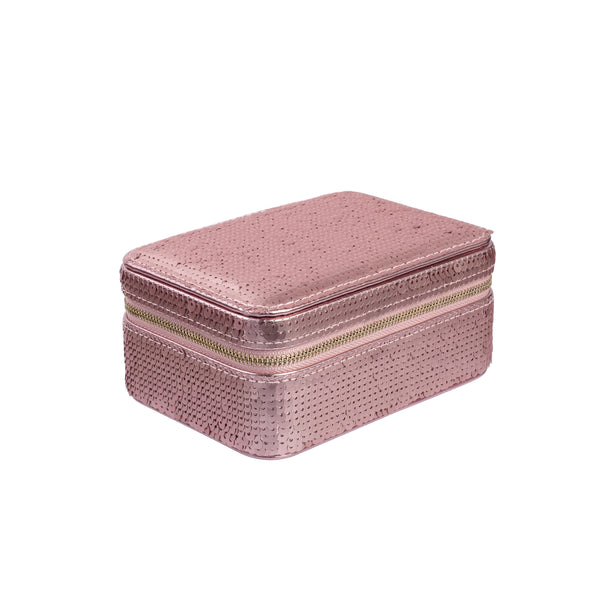 SEQUIN JEWELLERY BOX ROSE