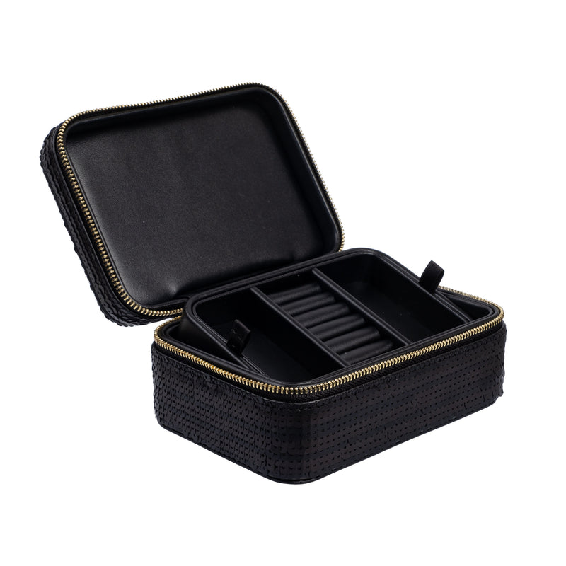 SEQUIN JEWELLERY BOX BLACK