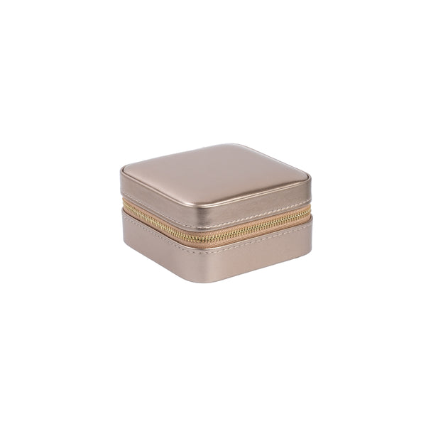 METALLIC JEWELLERY BOX MINI CHAMPAGNE