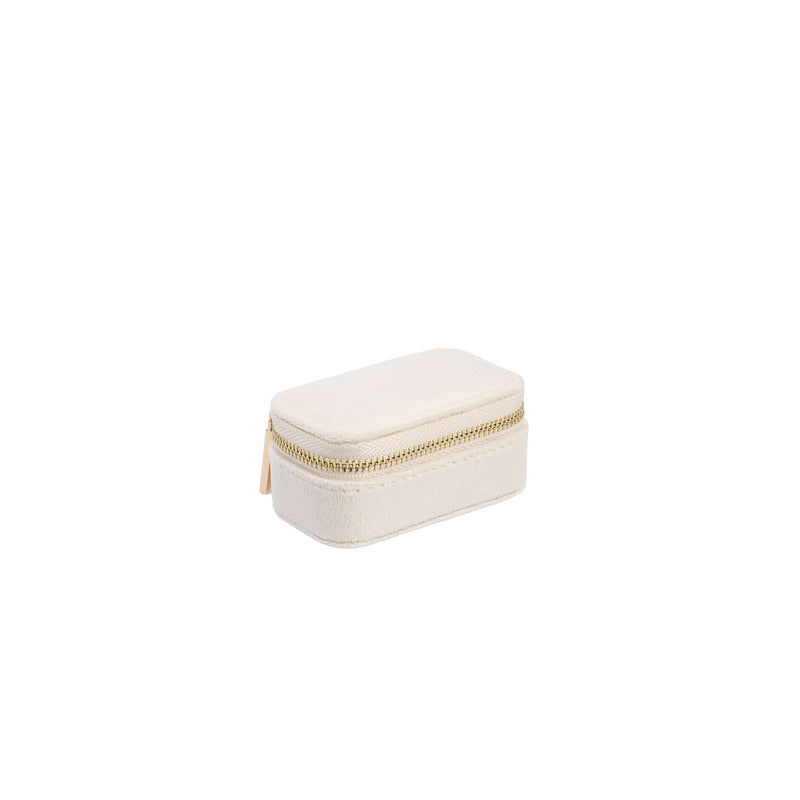 VELVET JEWELLERY BOX MICRO VANILLA VELVET JEWELLERY BOX MICRO VANILLA