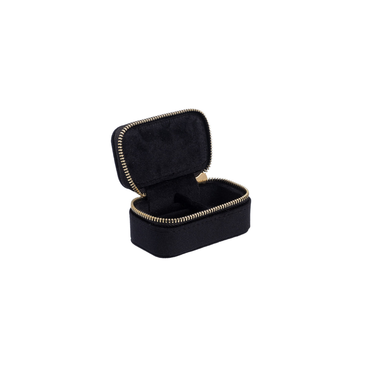 VELVET JEWELLERY BOX MICRO BLACK