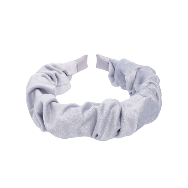 VELVET HAIR BAND WAVE COOL BLUE