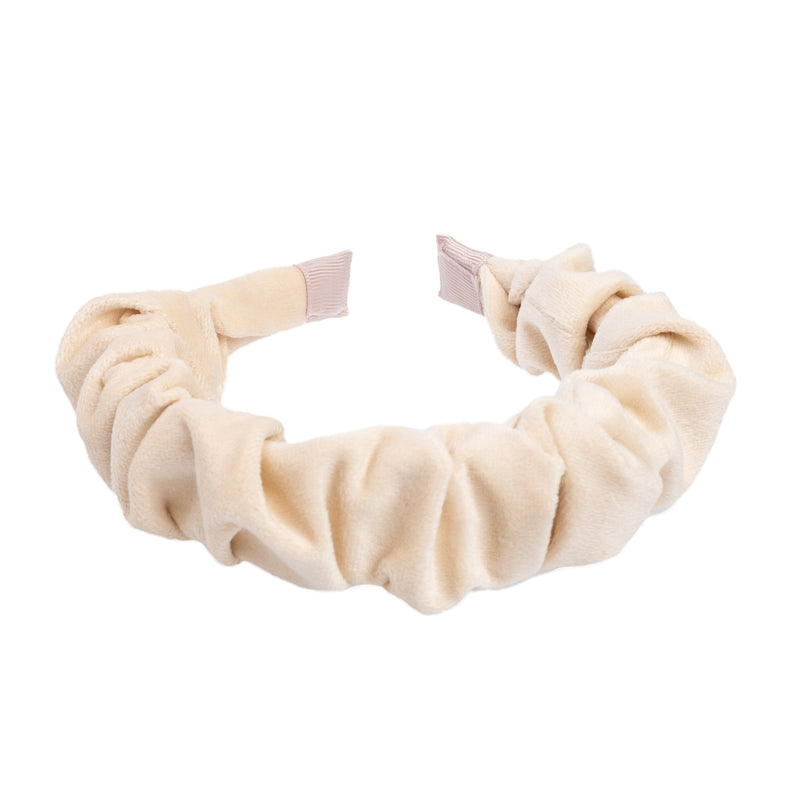 VELVET HAIR BAND WAVE VANILLA