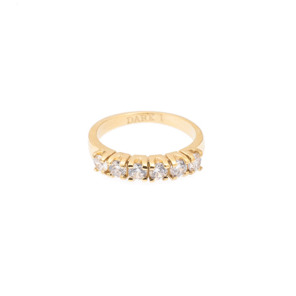 SIX STONE CRYSTAL RING