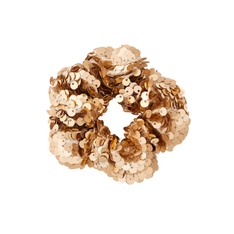 SEQUIN SCRUNCHIE GOLD