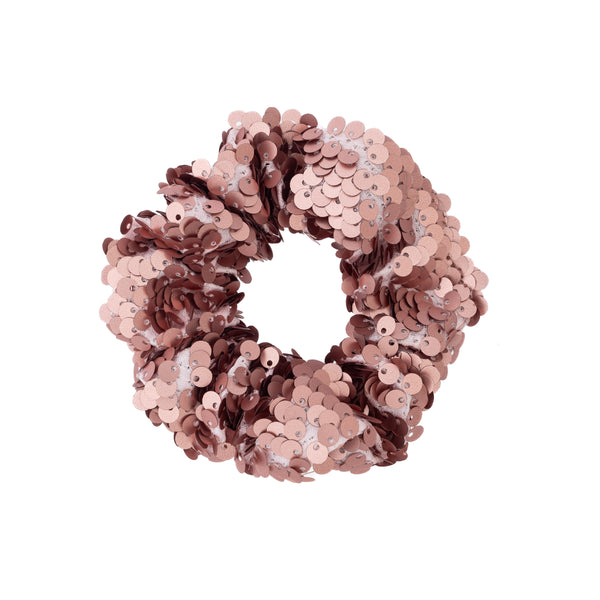 SEQUIN SCRUNCHIE ROSE