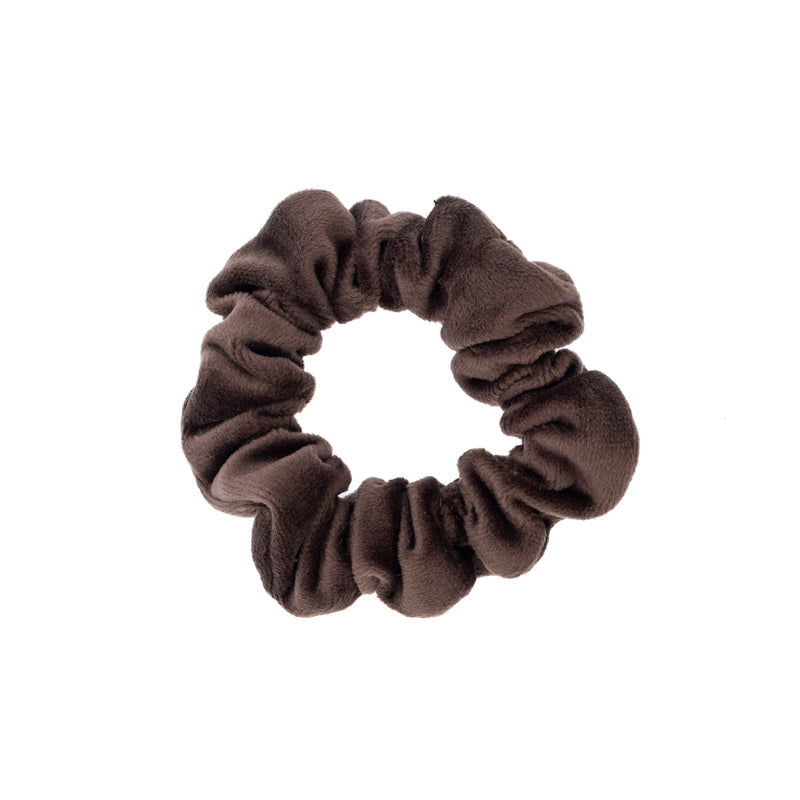 VELVET HAIR TIE CHOCOLATE BROWN