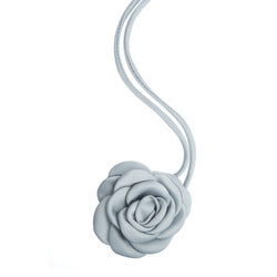 SATIN ROSE BROOCH DARK SAGE