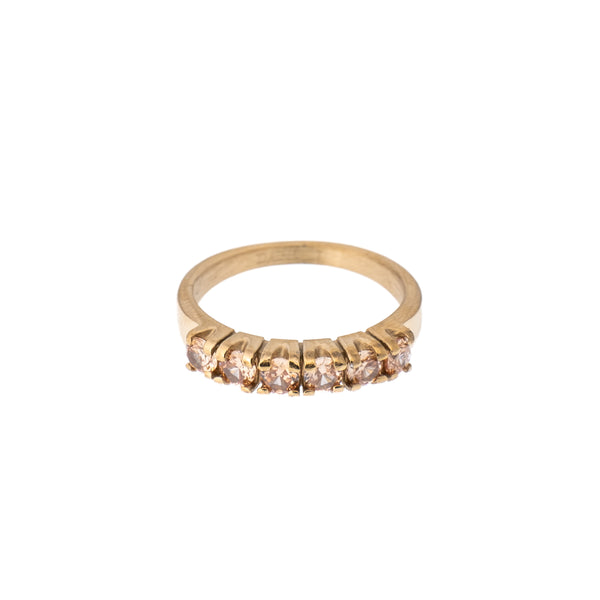 SIX STONE CRYSTAL RING