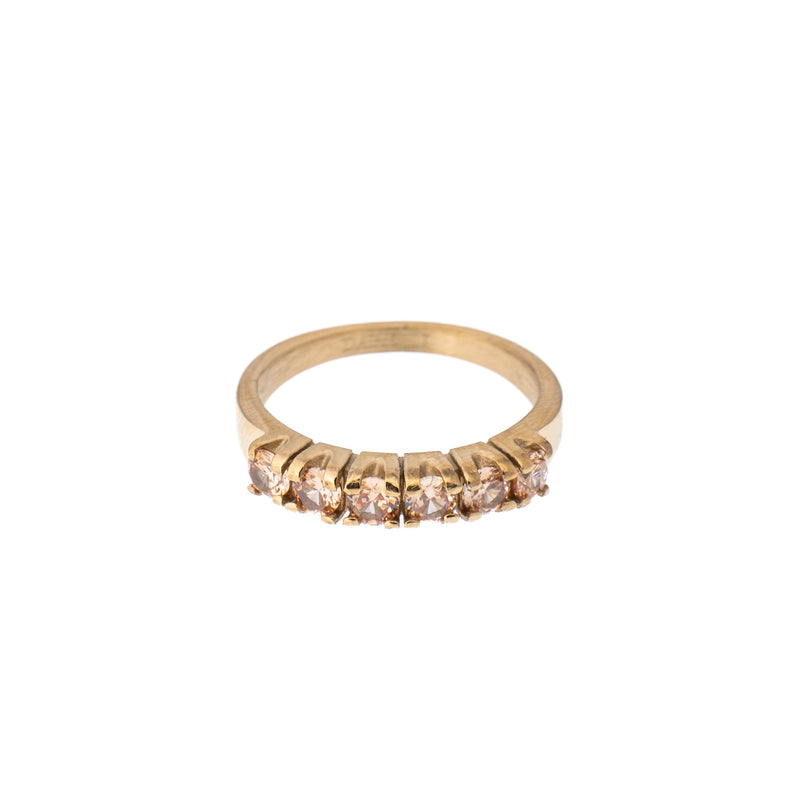 SIX STONE CRYSTAL RING