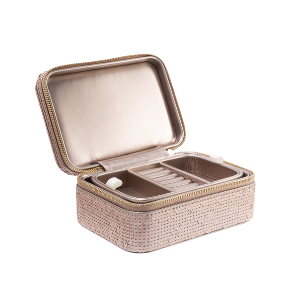 SEQUIN JEWELLERY BOX CHAMPAGNE