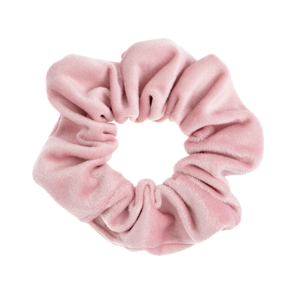 VELVET SCRUNCHIE LIGHT ROSE