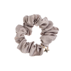 SATIN SCRUNCHIE TAUPE