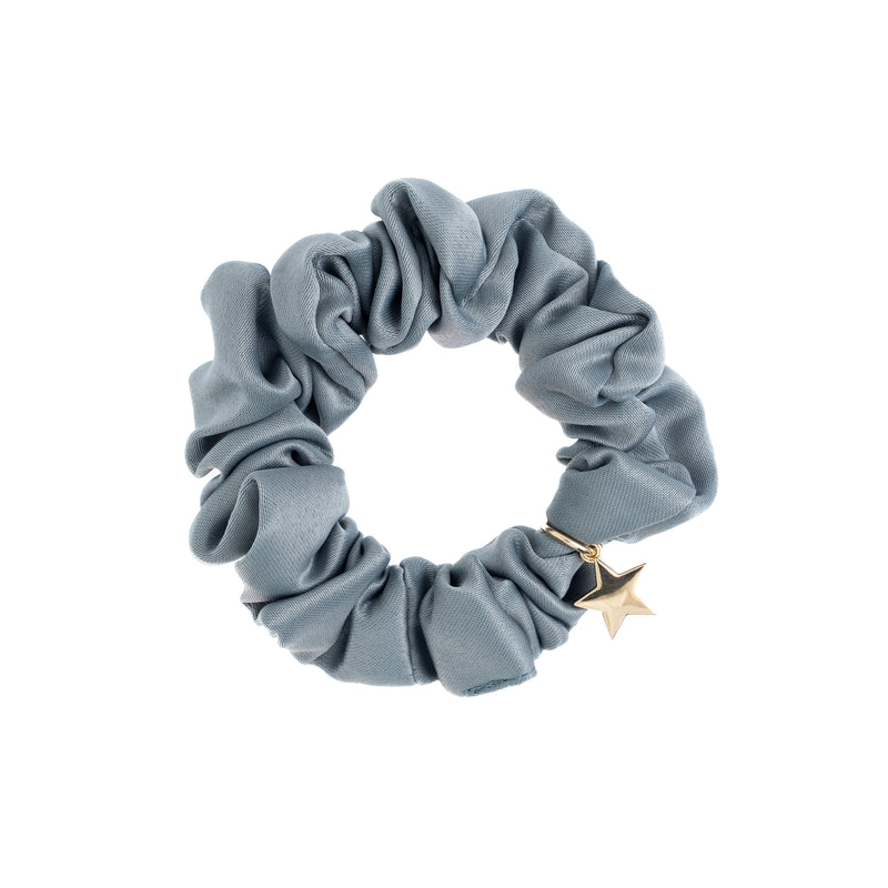 SATIN SCRUNCHIE DARK SAGE