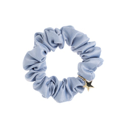 SATIN SCRUNCHIE LIGHT BLUE