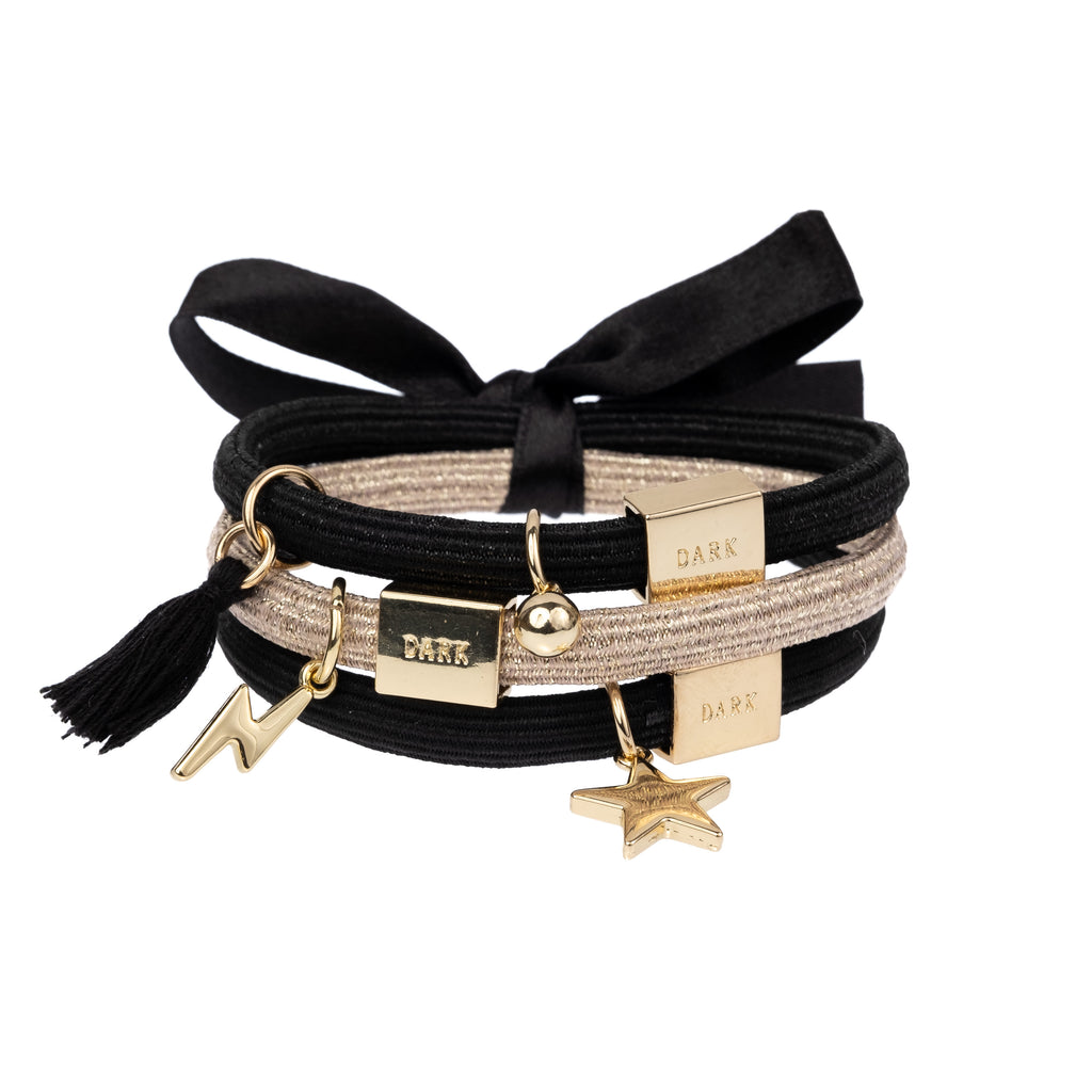 Marc Jacobs Black and Gold Hair Ties Marc Jacobs | Jewelry | Nwt Marc Jacobs Hair Tie Set | Poshmark main image 3