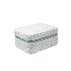 TWEED JEWELLERY BOX TEAL