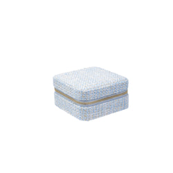 TWEED JEWELLERY BOX MINI LIGHT BLUE