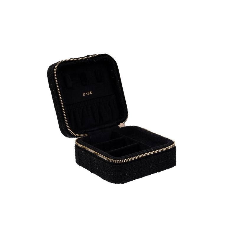 TWEED JEWELLERY BOX MINI BLACK