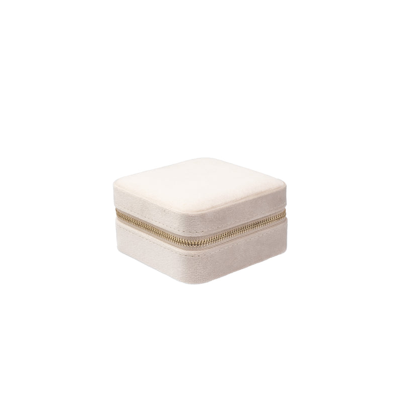 VELVET JEWELLERY BOX MINI SAND VELVET JEWELLERY BOX MINI SAND