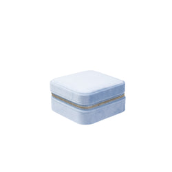 VELVET JEWELLERY BOX MINI LIGHT BLUE