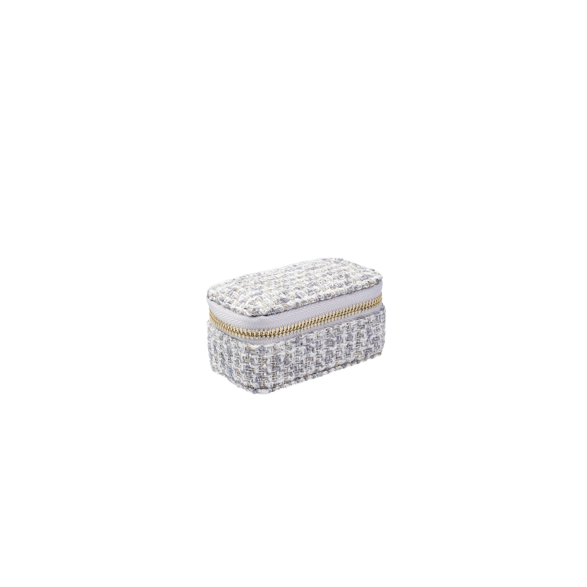 TWEED JEWELLERY BOX MICRO STEEL BLUE