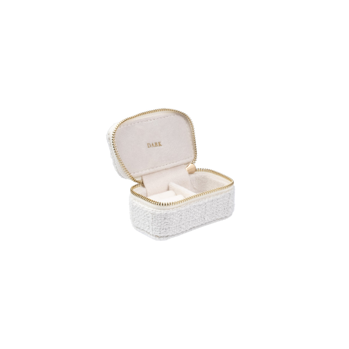 TWEED JEWELLERY BOX MICRO OFF WHITE