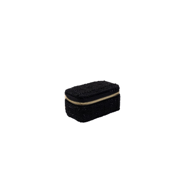 TWEED JEWELLERY BOX MICRO BLACK