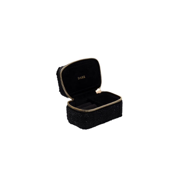 TWEED JEWELLERY BOX MICRO BLACK