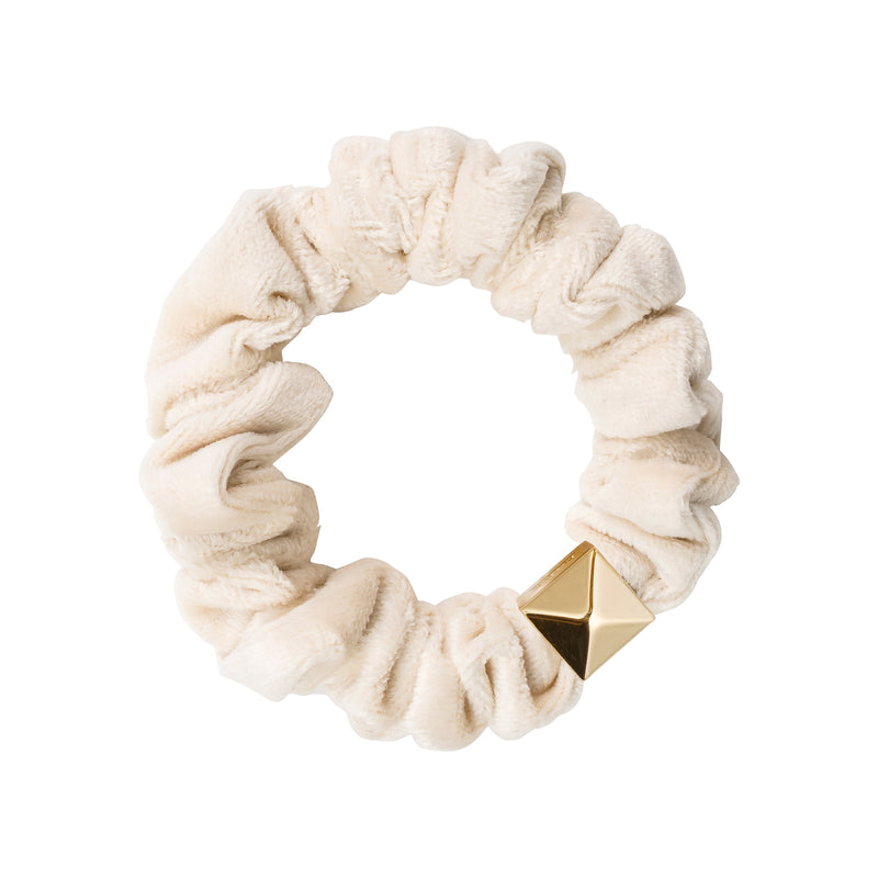 VELVET MINI SCRUNCHIE VANILLA